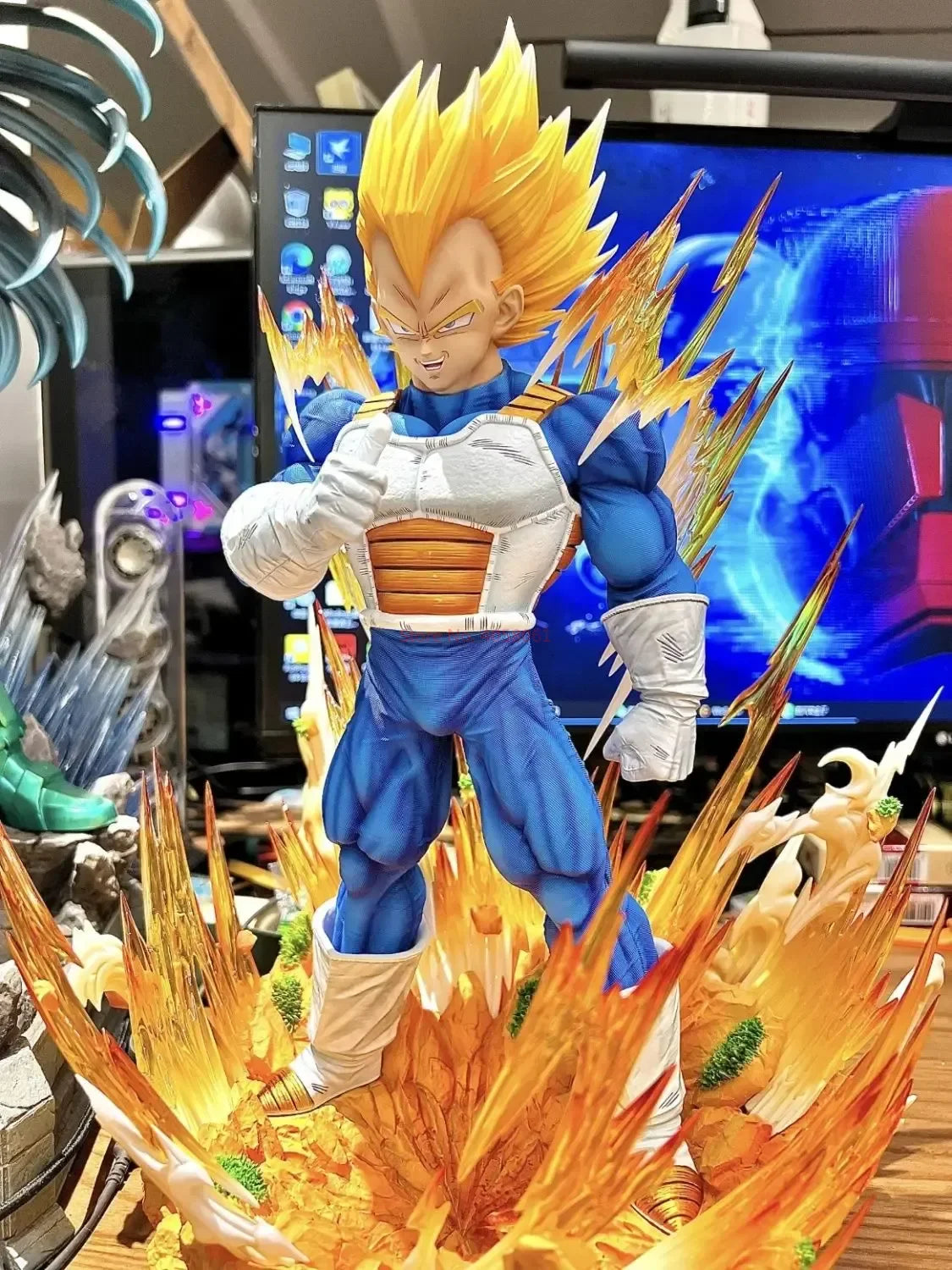 36cm Dragon Ball Gk Model Anime Figure Super Saiyan Vegeta 1:6 14.2inch Majin Vegeta Large Statue Room Decor Ornament Gift Toys 36cm Dragon Ball Gk Model Anime Figure Super Saiyan Vegeta 1:6 14.2inch Majin Vegeta Large Statue Room Decor Ornament Gift Toys